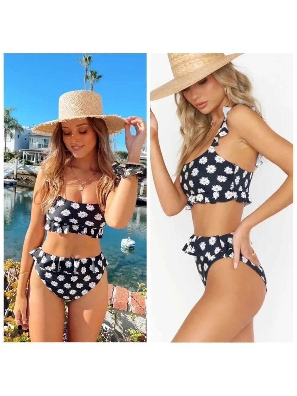 SHOW ME Your MuMu Island Ruffle Bottom Daisy Love